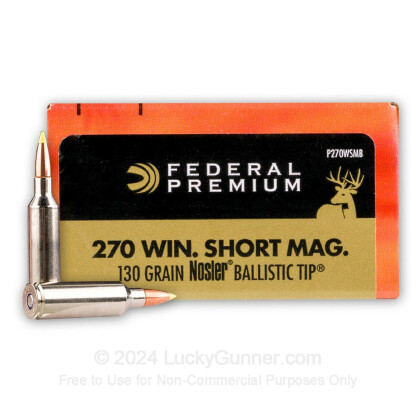 Image 1 of Federal .270 Winchester Short Magnum Ammo