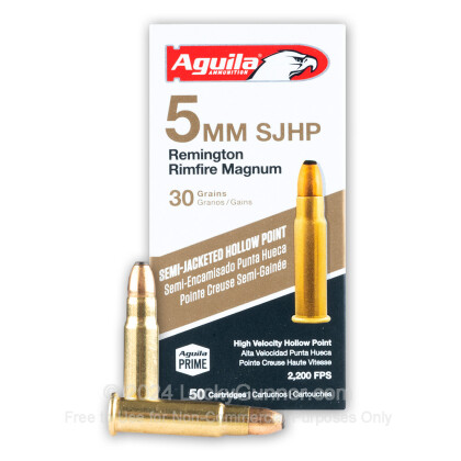 Image 1 of Aguila 5mm Remington Magnum Ammo