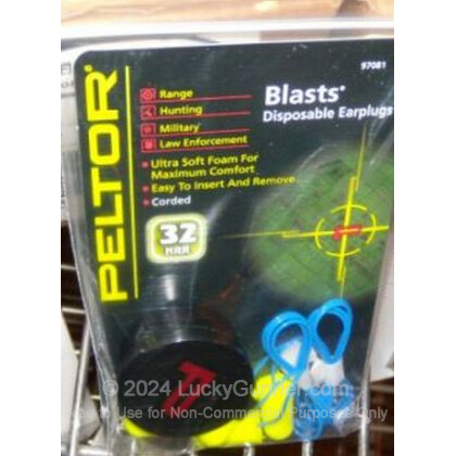 Large image of Peltor Blasts Disposable Corded Ear Plugs For Sale - 33 NRR - Peltor Hearing Protection in Stock