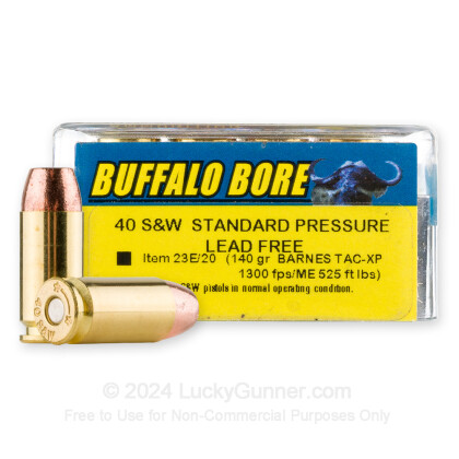 Image 1 of Buffalo Bore .40 S&W (Smith & Wesson) Ammo