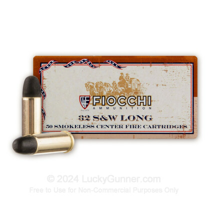 Large image of Bulk 32 S&W Long Ammo For Sale - 97 Grain LRN Ammunition in Stock by Fiocchi - 1000 Rounds