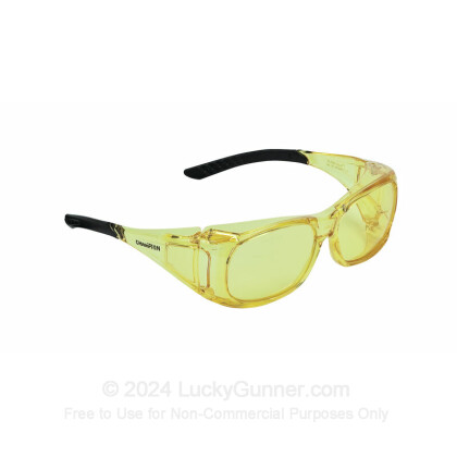 Large image of Champion Amber Colored Over-Specs Ballistic Shooting Glasses For Sale - 40634 - Champion Glasses in Stock