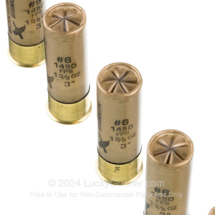 Large image of Premium 12 Gauge Ammo For Sale - 3” 1-3/8oz. #6 Shot Ammunition in Stock by Fiocchi Golden Waterfowl Bismuth - 10 Rounds