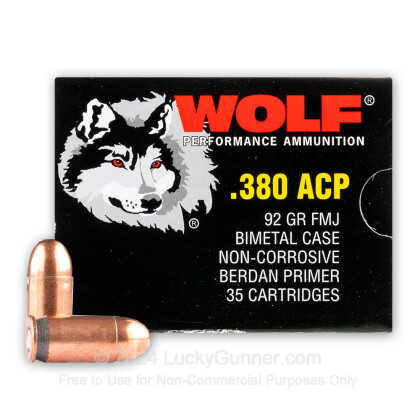 Image 2 of Wolf .380 Auto (ACP) Ammo
