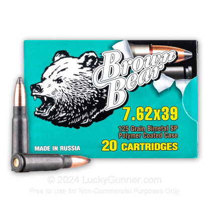 Image 1 of Brown Bear 7.62X39 Ammo