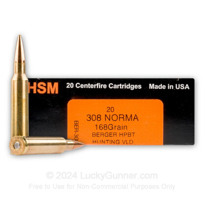 Image 1 of HSM Ammunition 308 Norma Ammo
