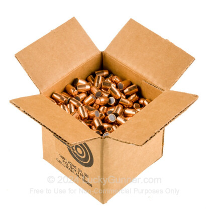 Large image of Premium 40 S&W (.400") Bullets for Sale - 200 Grain FMJ-TC Bullets in Stock by Zero Bullets - 500 Projectiles