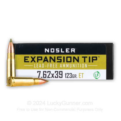 Image 1 of Nosler Ammunition 7.62X39 Ammo