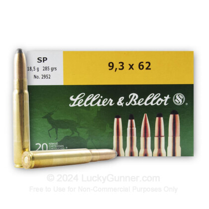 Image 2 of Sellier & Bellot 9.3x62 Mauser Ammo