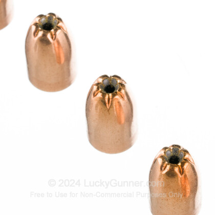 Large image of Bulk 9mm (.355) Bullets for Sale - 125 Grain JHP Bullets in Stock by Zero Bullets - 500