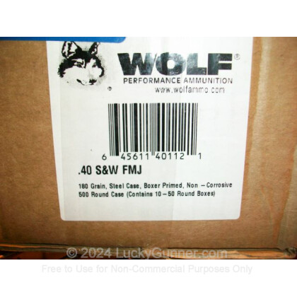 Image 2 of Wolf .40 S&W (Smith & Wesson) Ammo