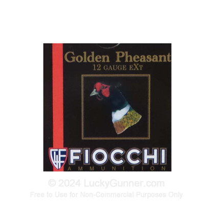 Large image of Bulk 12 Gauge Ammo For Sale - 3" 1 5/8 oz. #6 Shot Nickel Plated Ammunition in Stock by Fiocchi Golden Pheasant - 250 Rounds