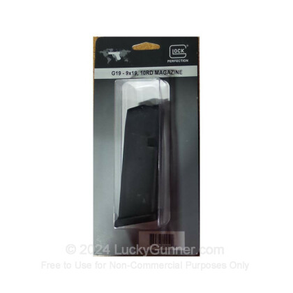 Large image of Premium Factory G19 Magazines For Sale - 10-Round 9mm Luger Magazines in Stock by Glock