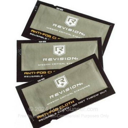 Large image of Revision Anti Fog Cloths -  Revision Glass Cleaning Cloths in Foil Packets For Sale