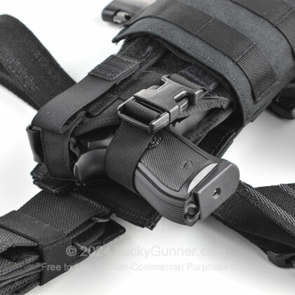 Large image of Ambidextrous Universal Configurable Holster - Belt / Leg-Drop / MOLLE From Eagle Industries - Black