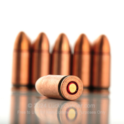 Large image of 9mm Ammo For Sale - 115 gr FMJ - LVE 9mm Luger Ammunition In Stock - 1350 Rounds