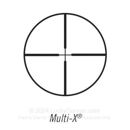 Large image of Rifle Scope For Sale - 4-12x - 40mm 714124 - Multi-X Deer Hunting - Black Matte Bushnell Optics Rifle Scopes in Stock