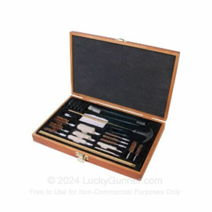 Large image of Outers Universal 28 Piece Wooden Cleaning Kit For Sale -  Universal Calibers - Outers Cleaning Kits For Sale
