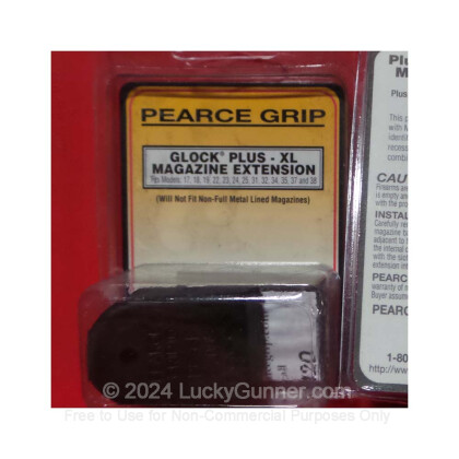 Large image of Cheap Glock Magazine Extensions For Sale - 9mm / .40 S&W / .357 SIG / .45 GAP in Stock by Pearce Grip 