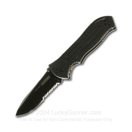 Large image of Blackhawk CQD Mark I Type E Serrated Blade - PVD Black For Sale