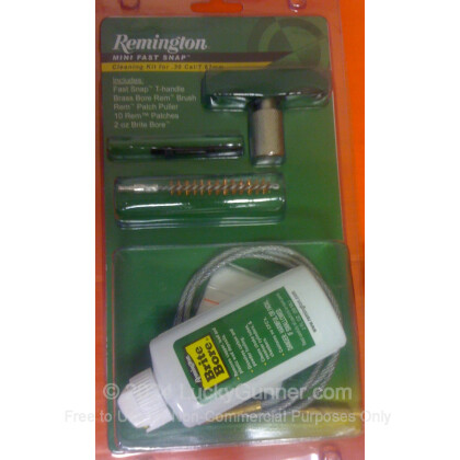 Large image of Remington 19939 .357 / .380 / .38 Cal / 9mm Cleaning Kit for Sale  - Remington Mini Snap Cleaning Kits For Sale