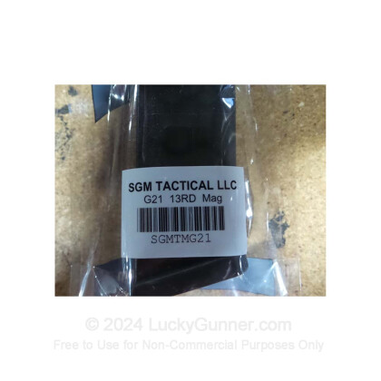 Large image of Cheap 45 ACP Magazine For Sale - Black Glock 21 Magazine in Stock by SGM Tactical - 13 Round Magazine