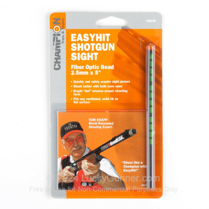 Large image of Champion EasyHit Fiber Optic Shotgun Bead Sight For Sale - Green - 2.5mm x 5"