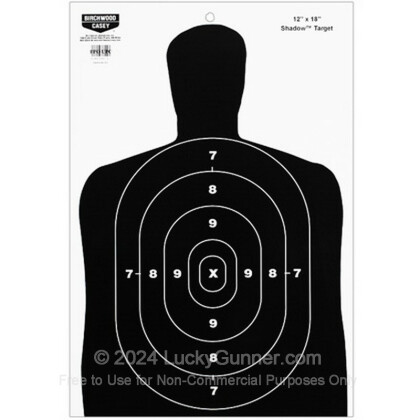 Large image of Birchwood Casey Paper Silhouette Targets For Sale - Black BC27 Targets In Stock