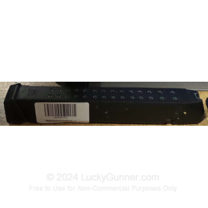 Large image of Premium 9mm Luger Magazine For Sale - 31 Round 9mm Luger Magazine in Stock by Glock for Glock 17/18 - 1 Magazine