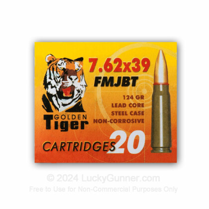 Image 2 of Golden Tiger 7.62X39 Ammo