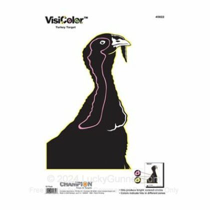 Large image of Champion VisiColor Turkey Targets For Sale - Reactive Indicator Targets In Stock