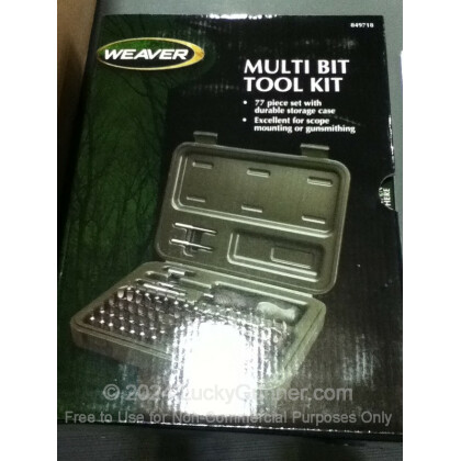 Large image of Gunsmith Tools - 77 Piece Multi Bit Kit - Weaver For Sale