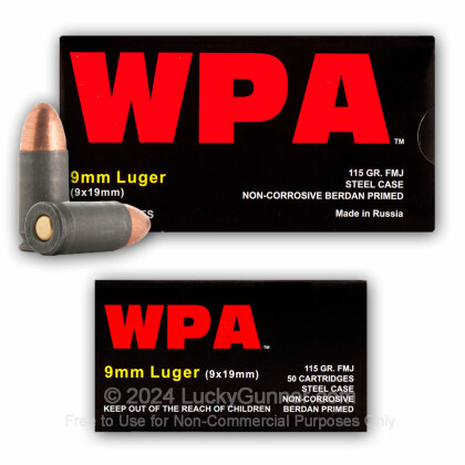 Image 9 of Wolf 9mm Luger (9x19) Ammo