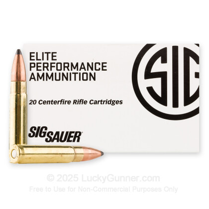 Large image of Cheap 300 HAM'R Ammo For Sale - 125 Grain SP Ammunition in Stock by Sig Sauer Elite Performance - 20 Rounds