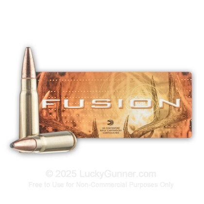 Large image of Premium Hunting 7.62x39mm 123 grain Federal Fusion Hunting Ammunition - 20 Rounds