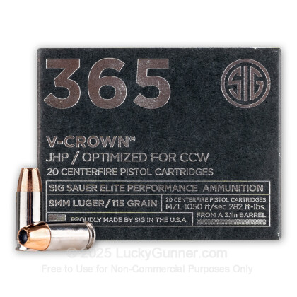 Image 2 of SIG SAUER 9mm Luger (9x19) Ammo
