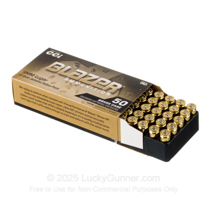 Image 3 of Blazer Brass 9mm Luger (9x19) Ammo