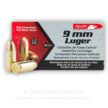 Image 2 of Aguila 9mm Luger (9x19) Ammo