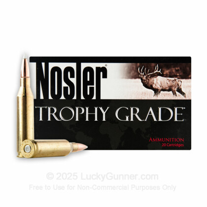 Large image of Nosler Trophy Grade 243 Winchester 90gr Accubond Ammo For Sale At Lucky Gunner - 20 Rounds