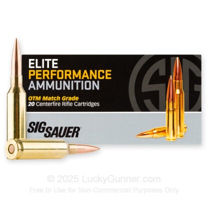 Image 2 of 6mm Creedmoor Ammo from SIG SAUER Image 2 of SIG SAUER 6mm Creedmoor Ammo