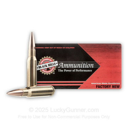 Large image of Cheap 308 Win Ammo For Sale - 168 Grain Match HPBT Ammunition in Stock by Black Hills - 20 Rounds
