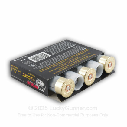 Large image of Bulk 12 ga Ammo For Sale - 2-3/4" 1 oz. Rifled Slug Low Recoil Ammunition by Wolf - 250 rounds