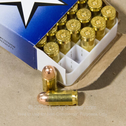 Large image of 45 Auto Ammo For Sale - 230 gr FMJ .45 ACP Ammunition In Stock by Independence - 50 Rounds