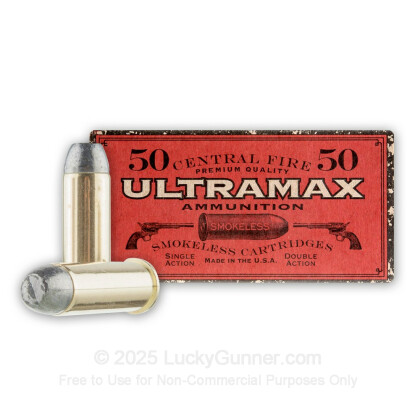 Large image of Cheap 44 Mag Ammo For Sale - 240 Grain LFN Ammunition in Stock by Ultramax - 50 Rounds