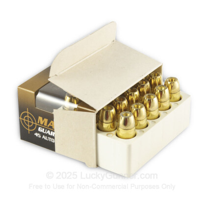 Large image of 45 ACP +P Ammo For Sale - 230 gr JHP - Magtech Guardian Gold Ammunition In Stock - 20 Rounds