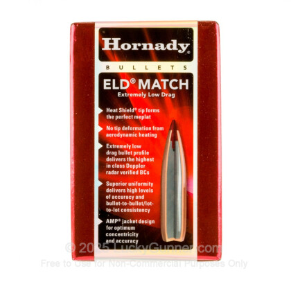 Large image of Bulk 30 Cal (.308") Bullets for Sale - 178 Grain ELD Match Bullets in Stock by Hornady - 100