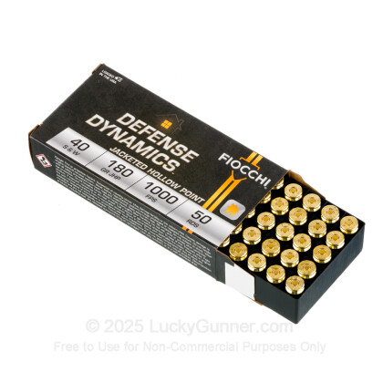 Large image of Defense 40 Cal Ammo For Sale - 180 gr JHP Fiocchi Ammunition