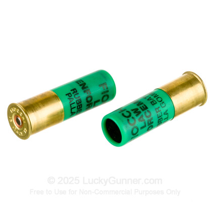 Large image of Premium 12 Gauge Ammo For Sale - 2-3/4” 74 Grain Less-Lethal Slug Ammunition in Stock by Fiocchi Rubber Baton - 10 Rounds