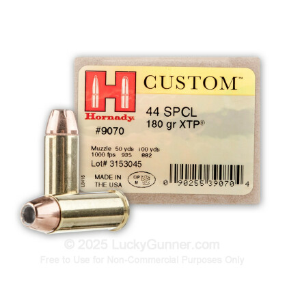 Large image of 44 S&W Special - 180 gr XTP - Hornady Ammunition - 20 Rounds