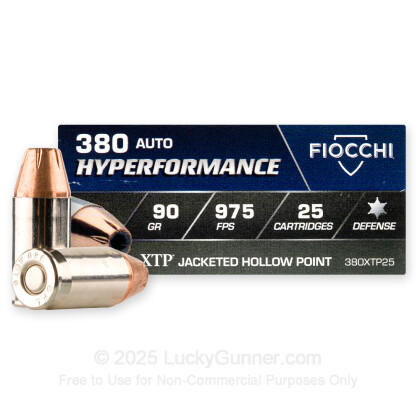 Image 1 of Fiocchi .380 Auto (ACP) Ammo